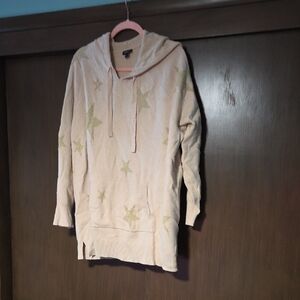 Torrid Cream Star Pattern Hoodie